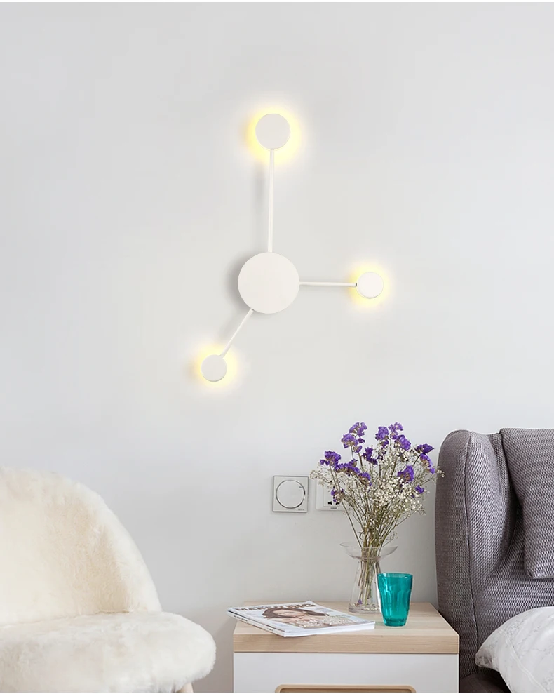

Northern Europe post-modern minimal living room bedroom decorative wall lamp