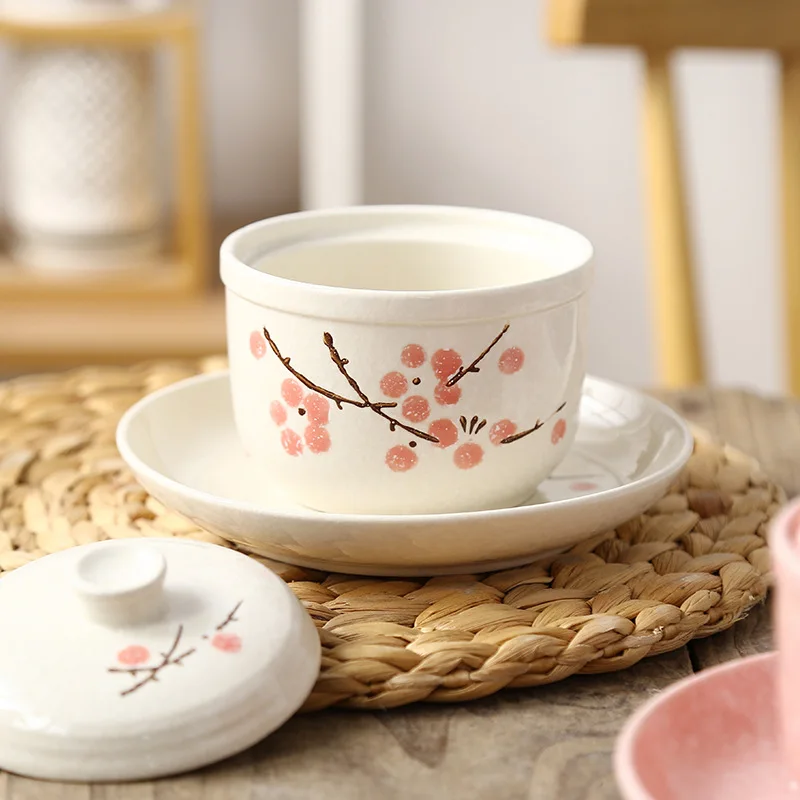 Японская керамическая кастрюля для тушения домашняя миска варки яиц чашка супа