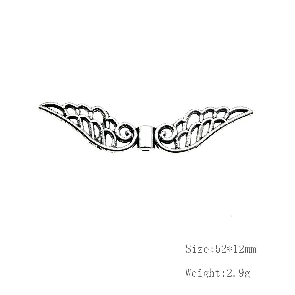 

Malzahar 10 Pieces Wing Small Hole Beads Jewelry Findings Components Fashion Jewelry Accessories