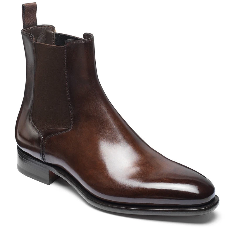 

Ботинки Челси мужские из ПУ кожи, без застежки, заостренный носок, низкий каблук, Повседневные Классические, Ретро стиль, TV809