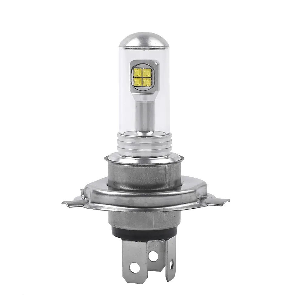 

H4 LED Motorcycle COB Headlight Bulb Super Bright high/low Beam DC 12V