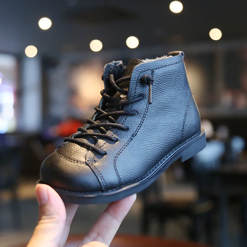 Новинка осени 2020 детские ботинки Martin детская обувь из натуральной кожи для