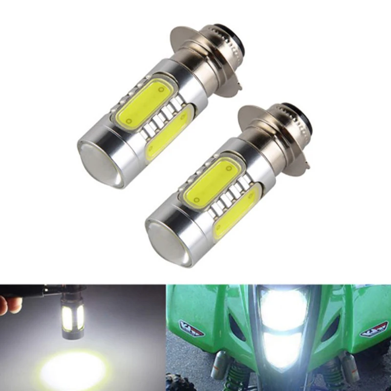 

1Pcs PX15D Moto Bulb P15D LED Motorcycle Headlight Beam Motorbike Scooter ATV HeadLamp Fog Light White 12-30V