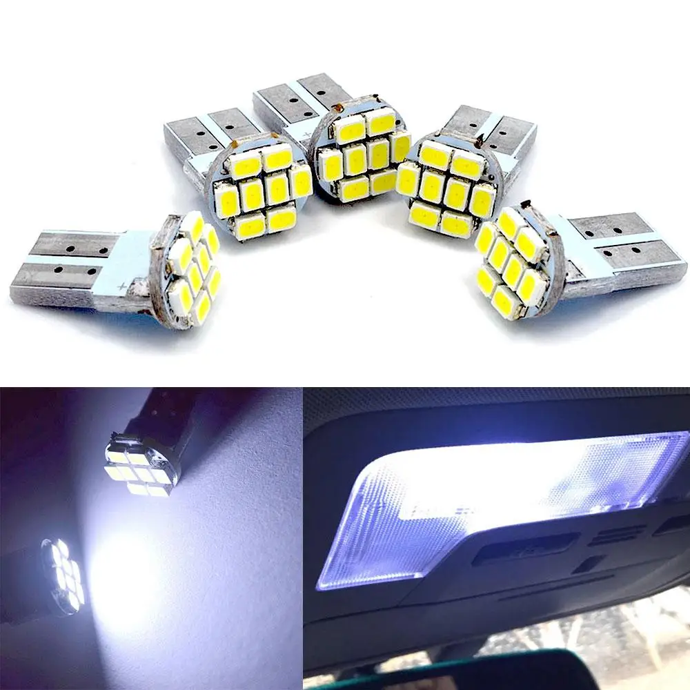 2 шт. Автомобильные светодиодные лампы T10 1206 3020 Smd DC 12 В|Сигнальная лампа| |