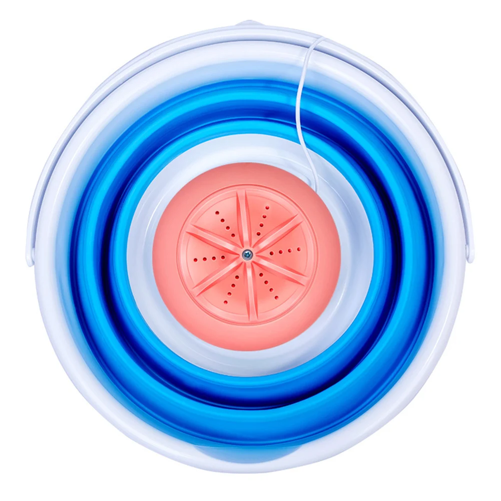 

USB Foldable Mini Washing Machine Turbines Washer Household Rotating Ultrasonic for Clothing Healthy Cleaning Accessory