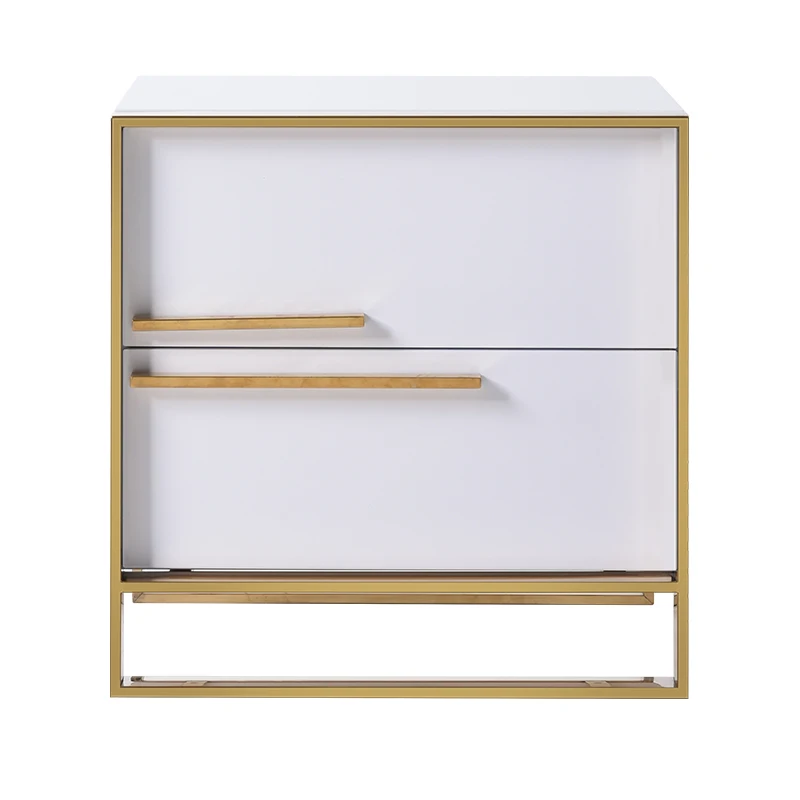 Прикроватный тумбочный светильник в стиле постмодерн роскошный металлический