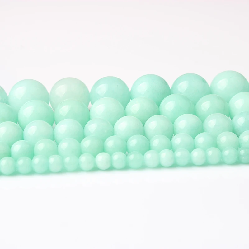 LanLi 4/6/8/10/12 мм натуральные ювелирные изделия круглые бусины россыпью каменные для