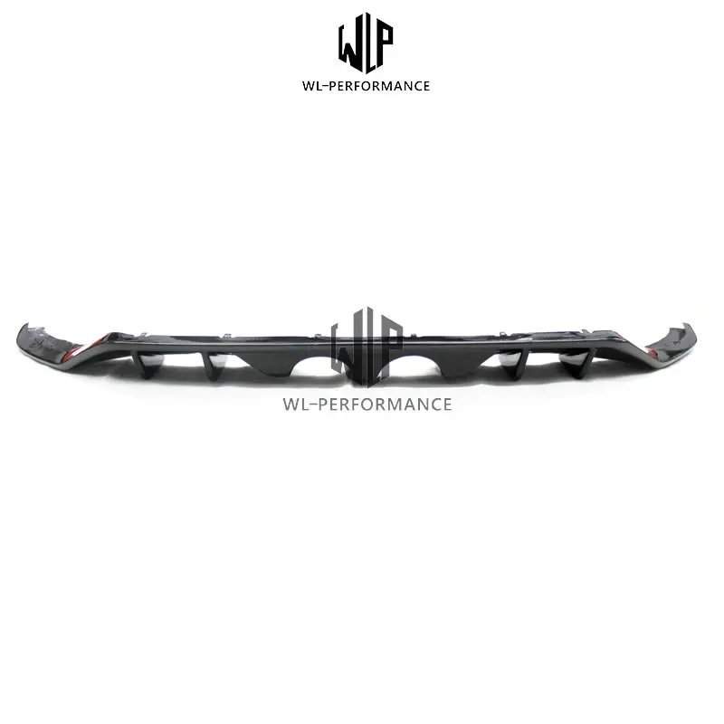 Golf 7 MK7 R400 углеродного волокна диффузор губа на задний бампер среднего вне