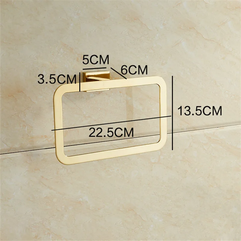 

Towel Rings Bathroom Wall Mounted Towel Holder Gold/Chrome Towel Rack Towel Rail Construction Bathroom Accessories Bath Hardware