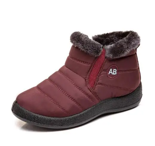 New Women Winter Snow Shoes Snow Boots Warm Plush Antiskid Bottom Thermal Waterproof women Ski Boots Size 35-43 C418