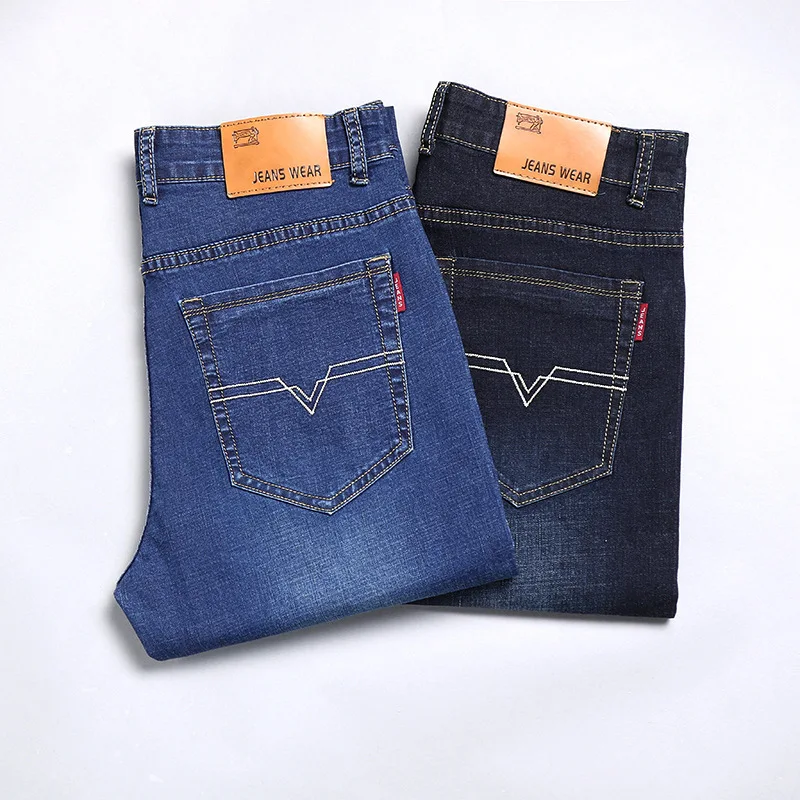 

men clothing Jeans Men 2020 New Product Straight Slim Loose High Waist Thin Autumn And Winter Wide Leg Straight Denim Pants