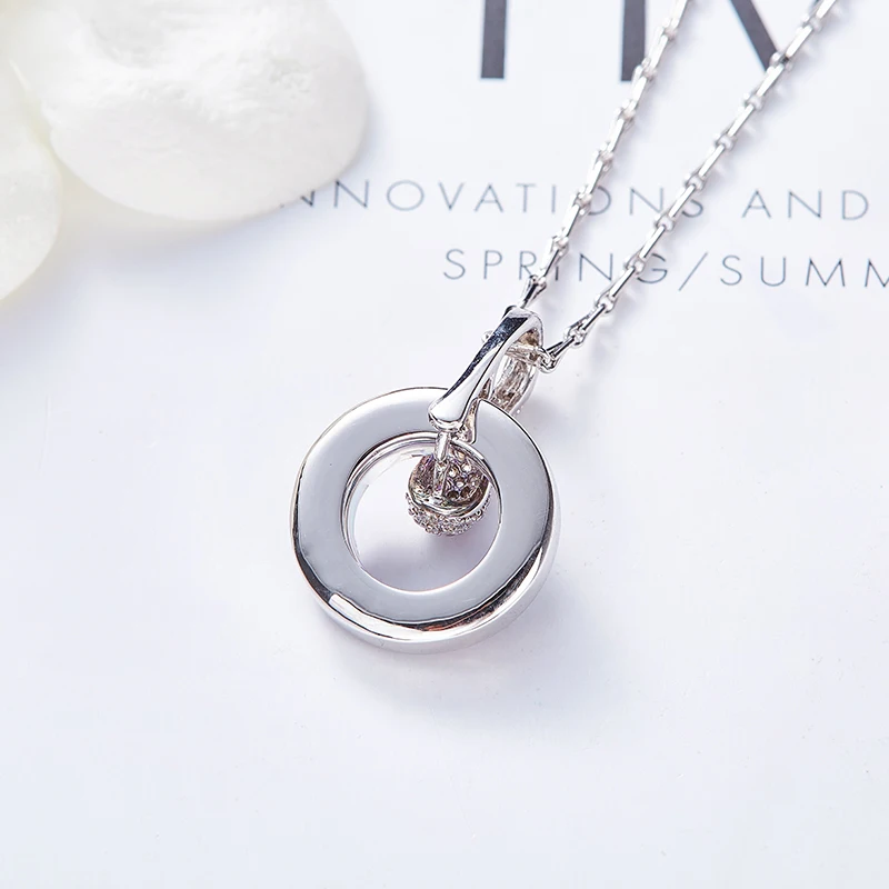 CDE Роскошные вечерние фиолетовый Колесо Фортуны круглая подвеска ожерелье с