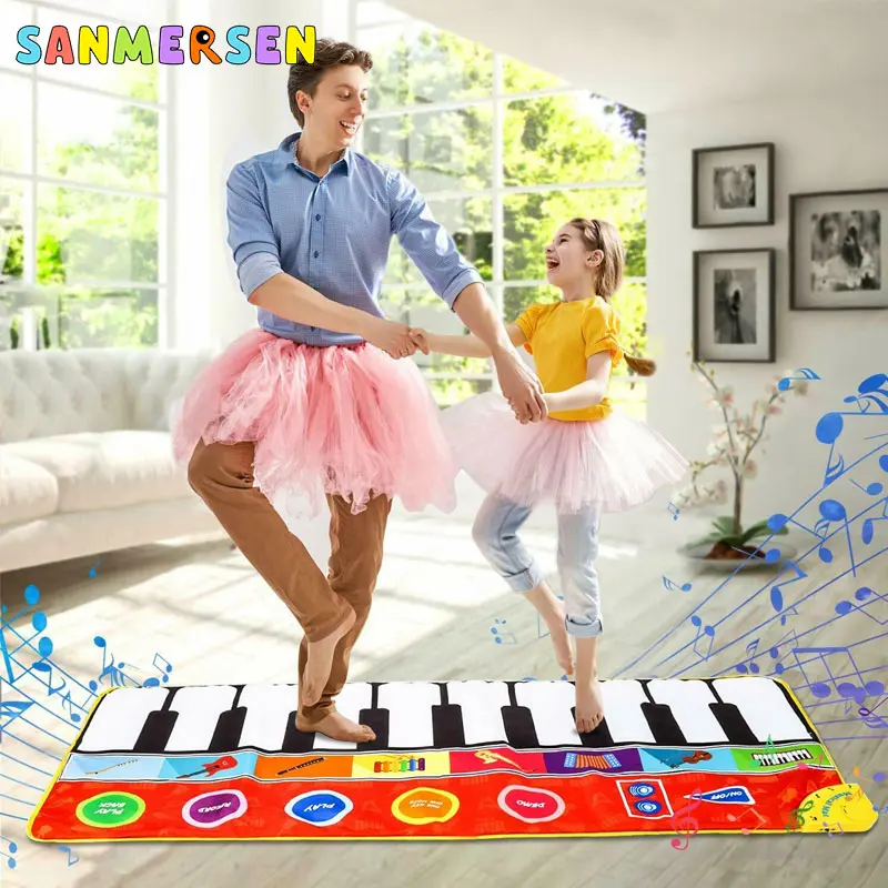 Детское музыкальное одеяло для пианино музыкальные игровые коврики детское