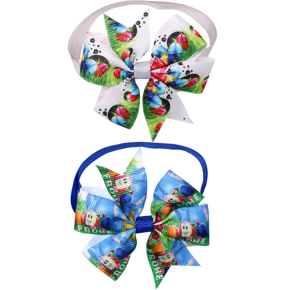 50 шт. кошка бабочки для домашних собак Галстук Бабочка Пасхальное животных