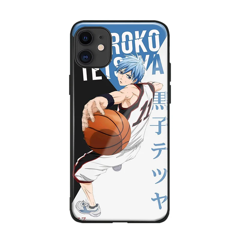 kuroko tetsuya cover for iphone se 6s 7 8 x xr xs 11 pro max samsung s note 10 20 plus glass phone case shell free global shipping