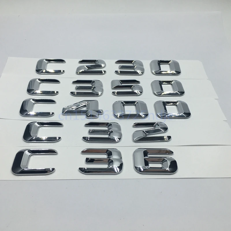Эмблема задней крышки багажника для Mercedes Benz AMG W202 W203 C Class C230 C350 C400 C32 C36|emblem badge|decal