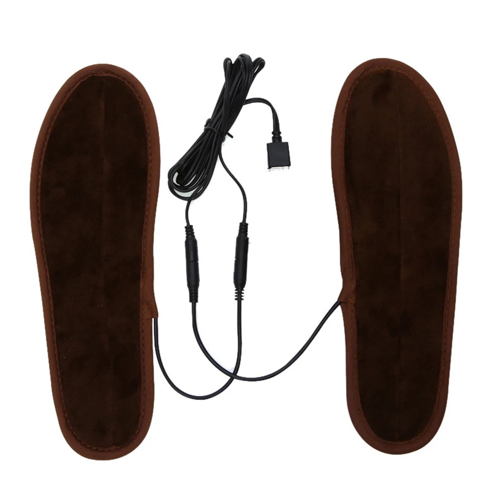 1 пара, унисекс, мягкая, морозостойкая, usb зарядка, электрическое отопление, стелька, грелка для ног, перезаряжаемая, нагреватель, колодки, подошва ortopedia Pad