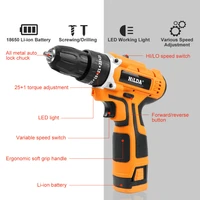 wireless brushless electric impact screwdriver power driver with lithium ion battery home diy keyless power tool electric drill