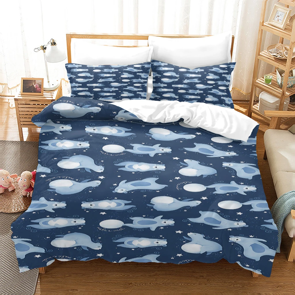 

3D Clown Design Bedding Set Comforter Quilt Cover Twin King Queen Double Single Size Home Textile