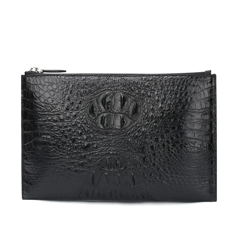 

crocodile leather handbag men's envelope business leisure wallet hand mens monnaie homme carteira masculina purse cartera hombre