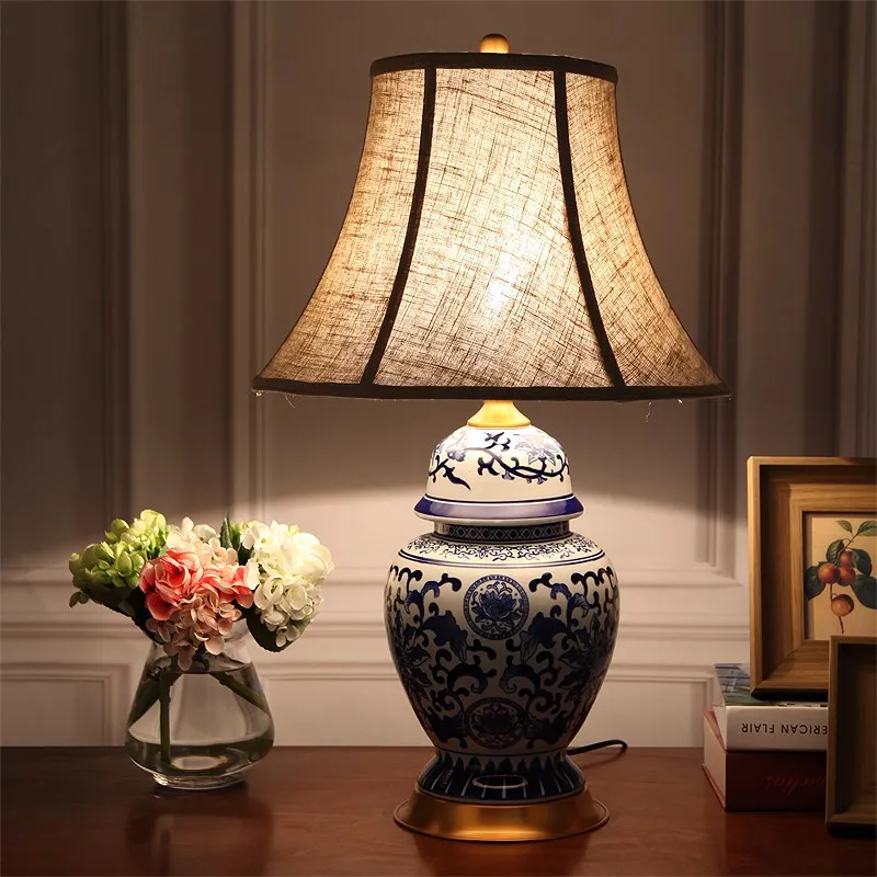 Китай Античная Гостиная Винтаж настольная лампа фарфор Керамика Свадебная ваза
