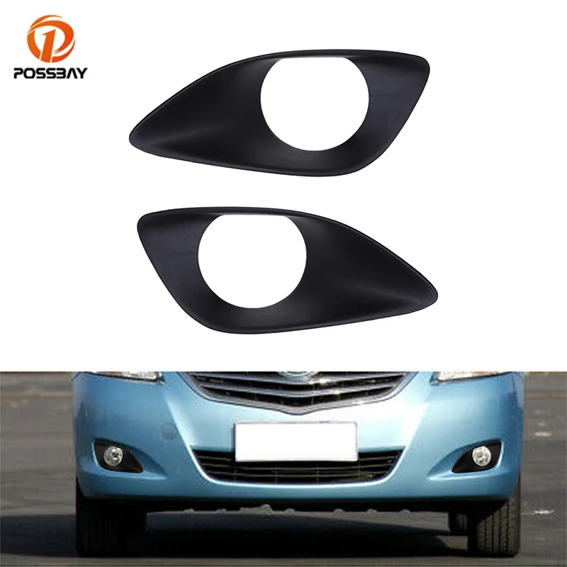 POSSBAY 2 шт. автомобиля передние противотуманные фары крышка бампера черный