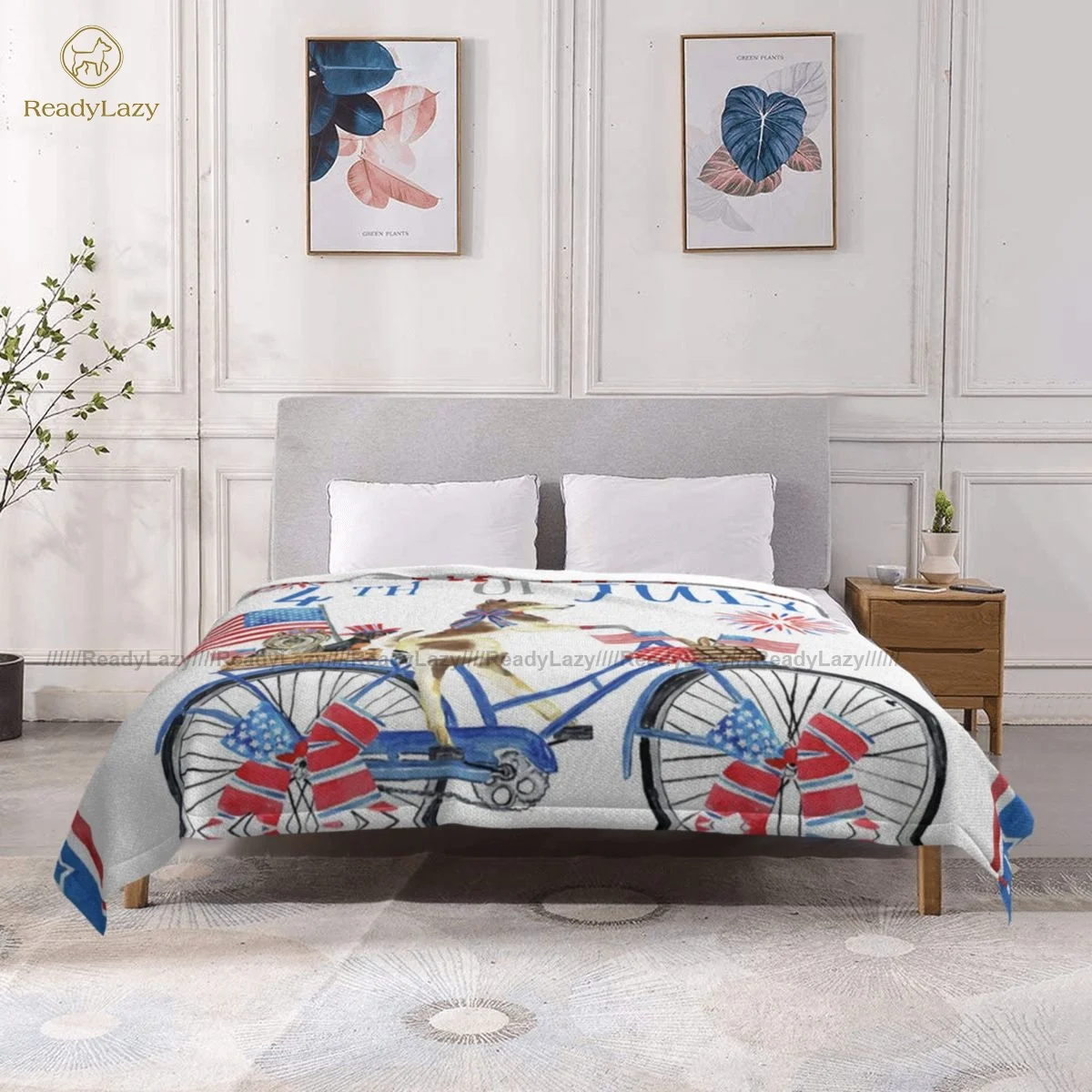 

American Flag Blanket Soft Fashion Bedspread Luxury Sherpa Fleece Bed Blanket