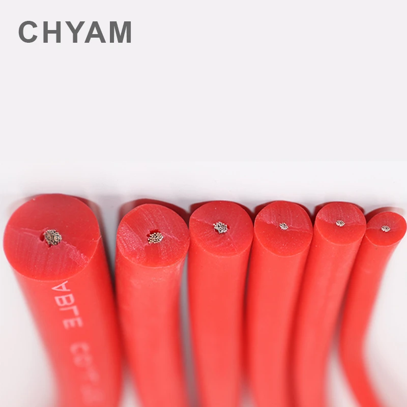 Красный мягкий силиконовый провод высокого напряжения и кабель 10кВ 15кВ 20кв-20awg