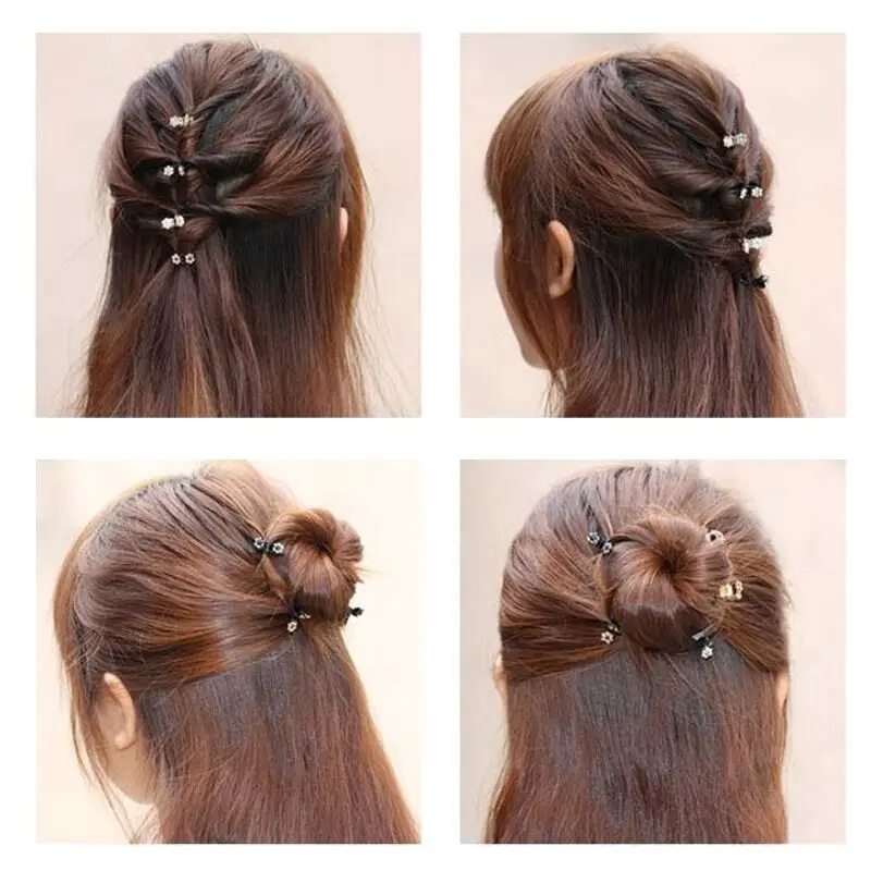 1 шт хрустальные стразы обувь с украшениями в виде цветков и бабочек коготь волос