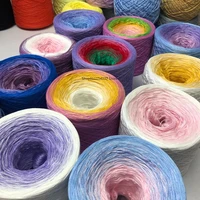 300g gradient color springsummer cake yarn diy hand knitted fancy cotton yarn crochet skirt lace line shawl blanket xj71
