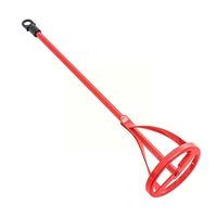 hexagonal shaft plaster paint mixer red mixing rod tool accessories construction plastering shovel drill for electric morta t1s8