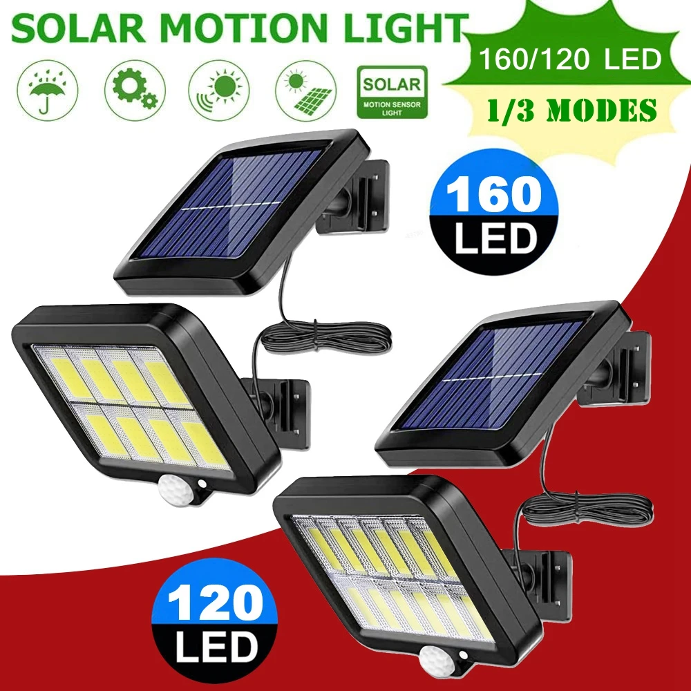 

СВЕТОДИОДНЫЙ Уличный настенный светильник на солнечной батарее, водонепроницаемый светильник с пассивным ИК датчиком движения, для внутре...