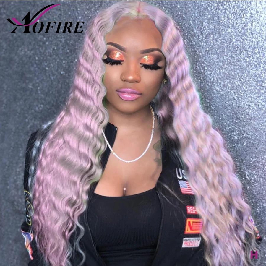 Полный шнурок человеческих волос парики бесклеевой полный глубокая волна парик