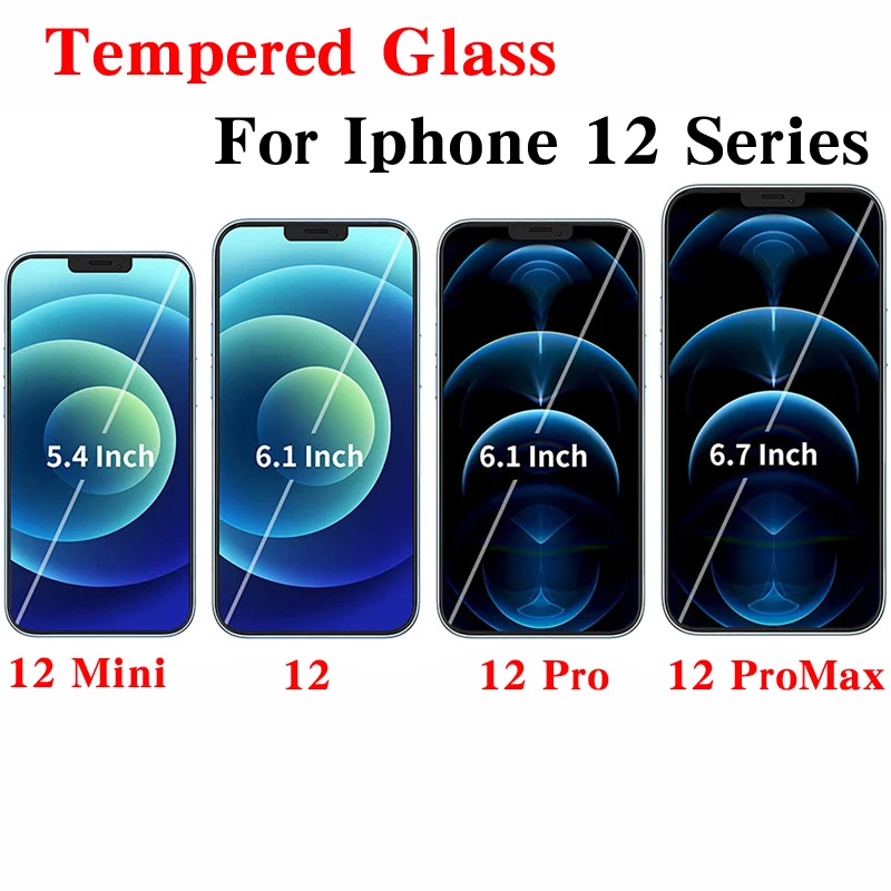 

9D Tempered Glass Screen Protector For Iphone 12 Pro Max 12pro 5G Protective Glas Screenprotector on Iphone12 Mini Aiphone Film