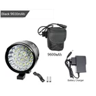 MTB велосипед светильник спереди 18 XML-T6 светодиодный велосипедный головной светильник 9600 мАч, 18650 Батарея налобный фонарь 3 режима Велоспорт вспышки света светильник luz bicicleta