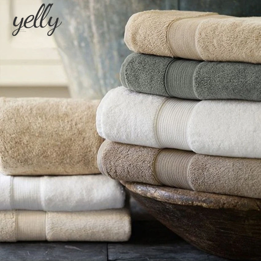

Bath Towels Bathroom 70*140cm 650g Thick Luxury Solid for SPA Egyptian Cotton Beach Towel Terry Bathroom Bath Towels for Adults