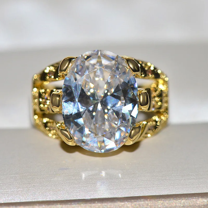 Мужское кольцо-пасьянс 925 пробы серебро 8ct AAA CZ роскошные ювелирные изделия для