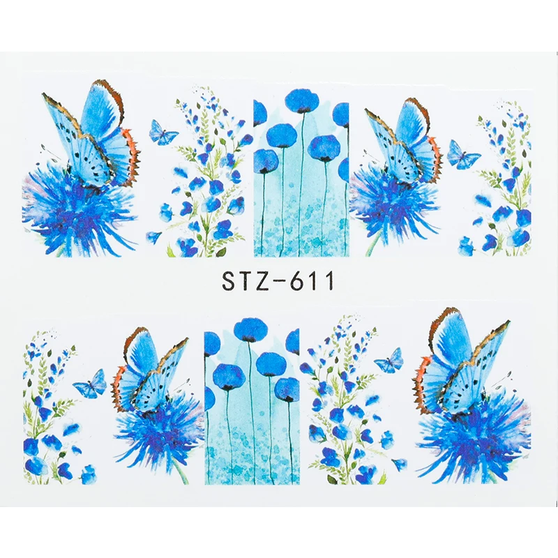 1 шт кактус фламинго Бабочка Киви/ жуки зеленые листья переводные наклейки для