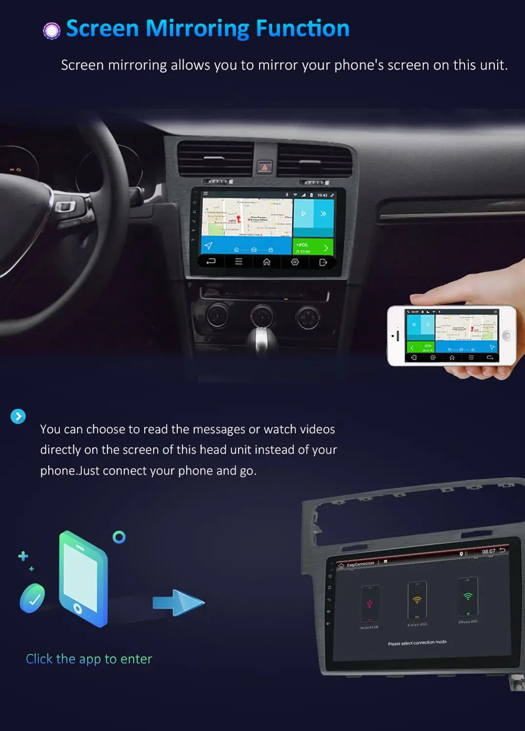 Автомобильный DVD плеер Bosion 2din 10 1 дюйма Android для Volkswagen GOLF 7 2013 2014 2015 2016 с навигацией
