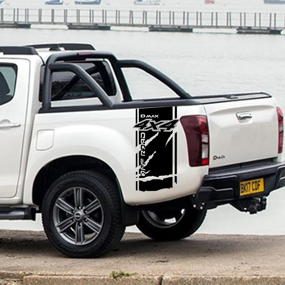 2 шт. для Isuzu Dmax автомобильные боковые наклейки DIY Автомобильная задняя багажная