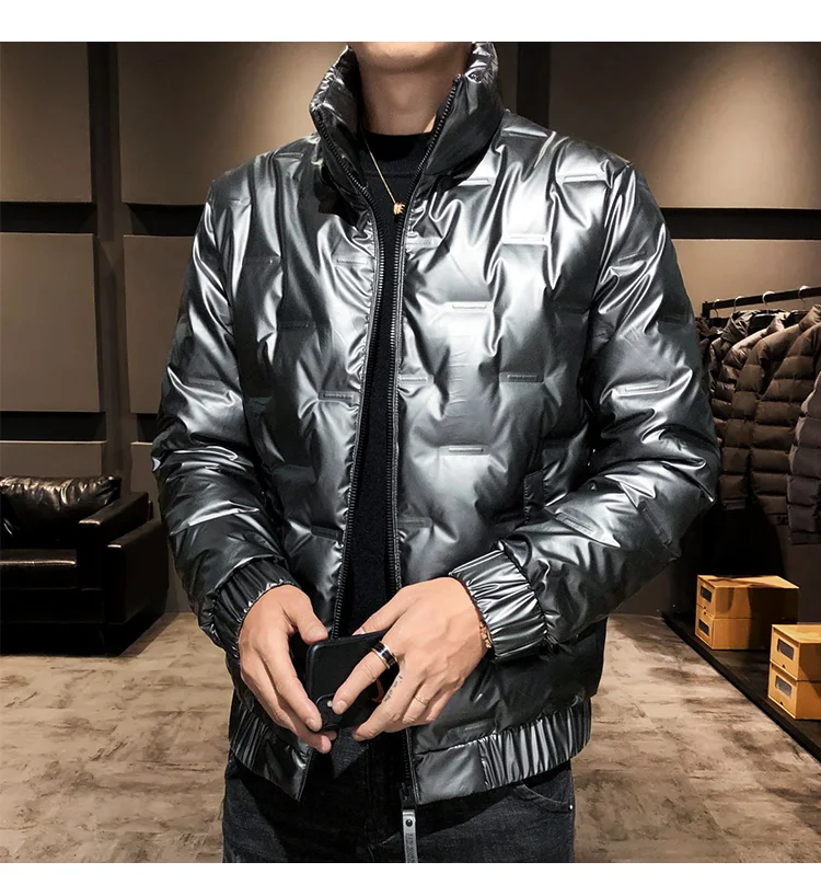 EAEOVNI новая модная зимняя куртка мужские пуховики толстая теплая пальто мужская