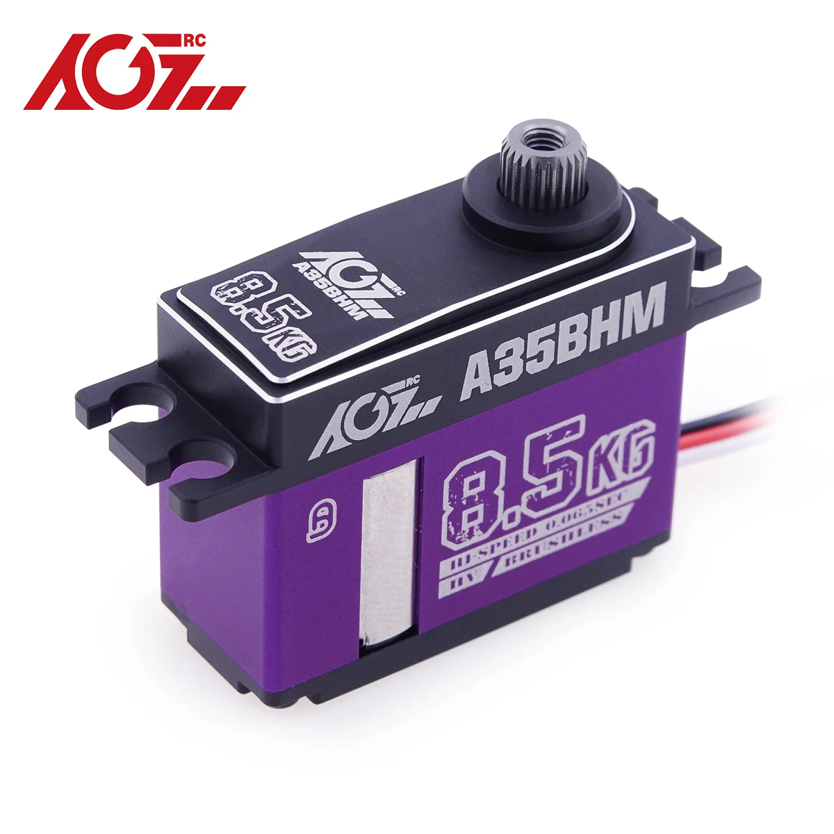 

AGFRC A35BHM Metal Case High Speed 0.065sec 8.5KG HV Programmable Titanium Gear Mid Size Brushless Servo For Small Aircraft Jet