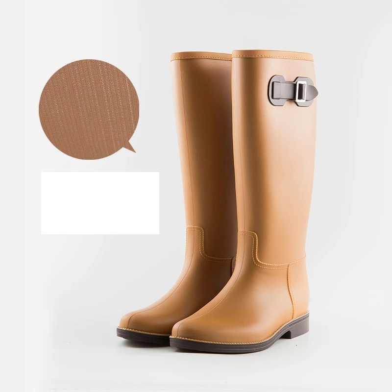 

LEOSOXS Waterproof Non-Slip Women Rainboots PVC Platform Spring/Autumn Female Casual Women Rain Shoes Knee-High Rainboots