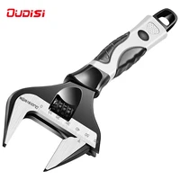 oudisi spanner adjustable ratchet wrench with non slip handle plumbing bathroom pipe ratchet wrench repairing tool