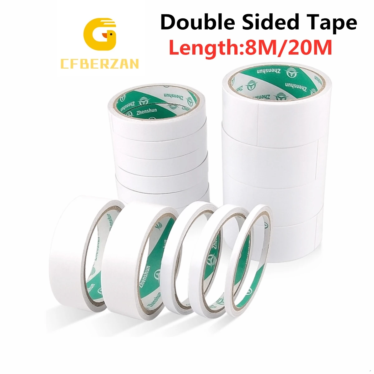 8m-20m-white-double-sided-tape-mounting-tape-ultra-thin-strong-adhesive-width-3mm-5mm-8mm-10mm-12mm-15mm-20mm-24mm-30mm-1-roll