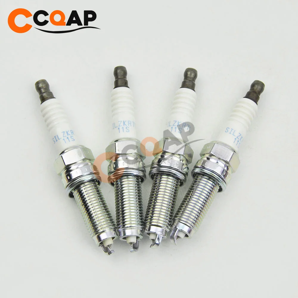 4 шт./лот иридиевая Свеча зажигания 12290 R1A H01 SILZKR7C11S 92932 для Honda Accord CR V 2 0 12290R1AH01|Свечи