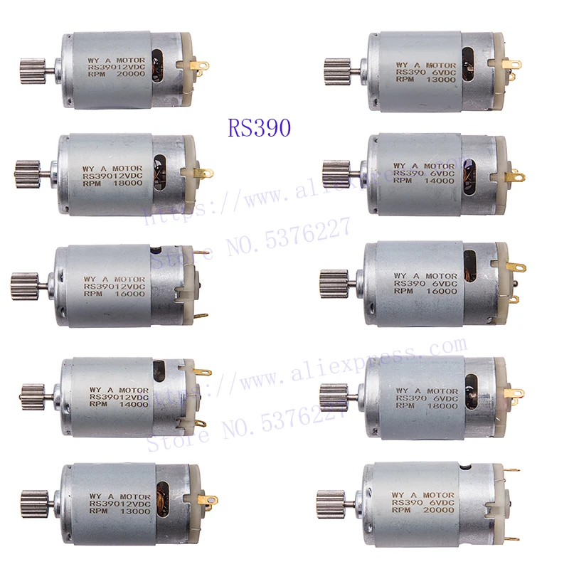

RS390 12V 6V Electric Motor Drive Engine Accessory Kids RC Car Children Ride on Toys Replacement Parts