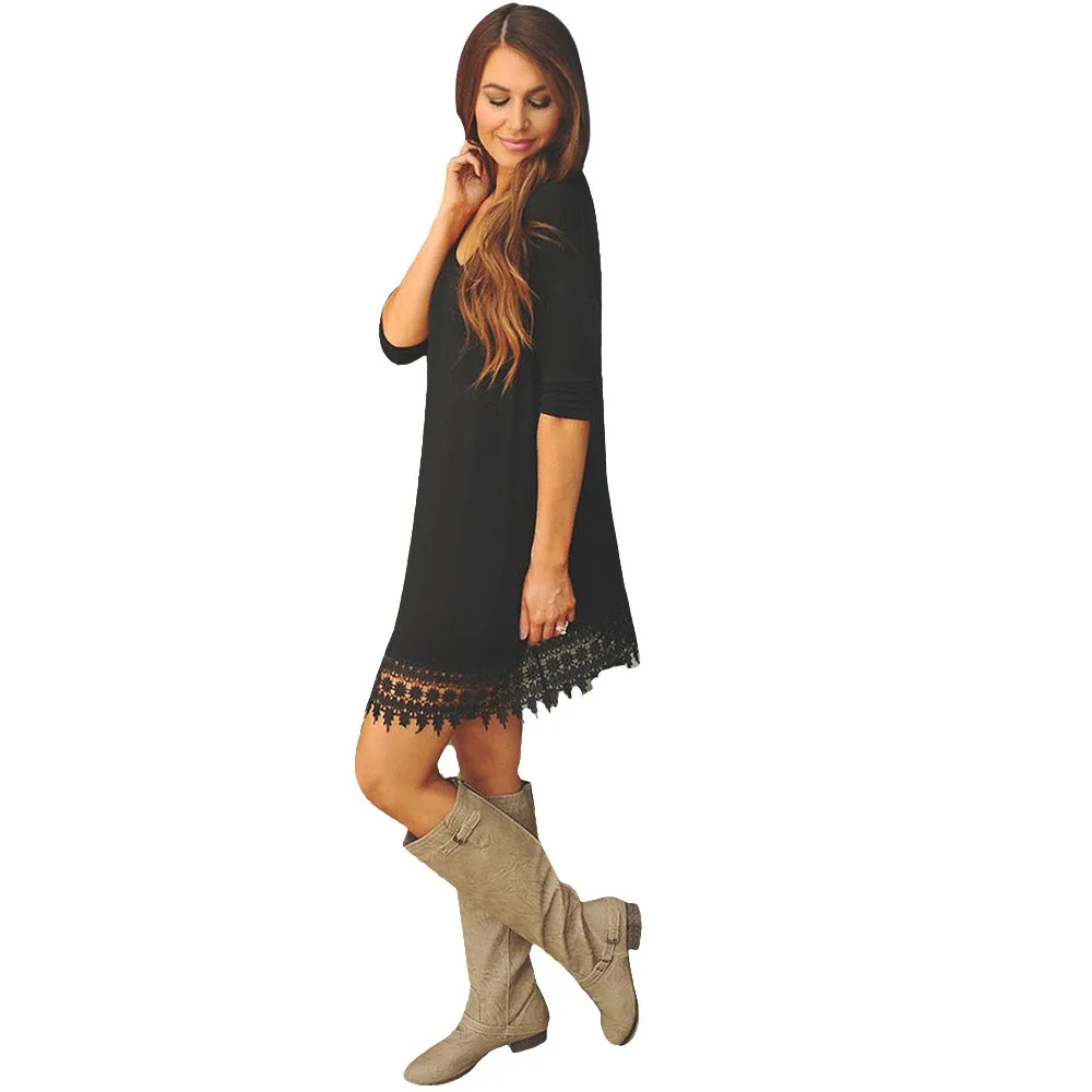 Самый продаваемый сексуальный женское платье подол кружева сращивание длинный