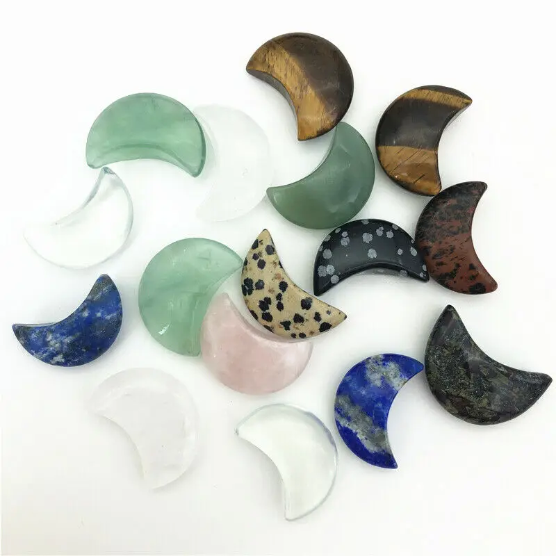 Прямая поставка натуральный розовый кристалл розы тип Луны ручная работа рейки