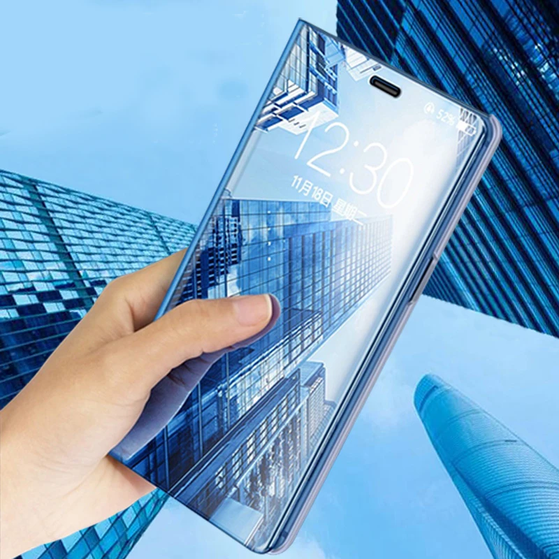 Умный зеркальный флип-чехол для Oppo F9 F9PRO A7X Realme2 pro чехол s Etui кожаный телефона чехлы